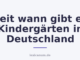 Seit wann gibt es Kindergärten in Deutschland