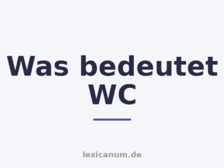 Was bedeutet WC