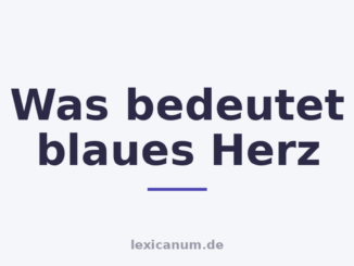 Was bedeutet blaues Herz