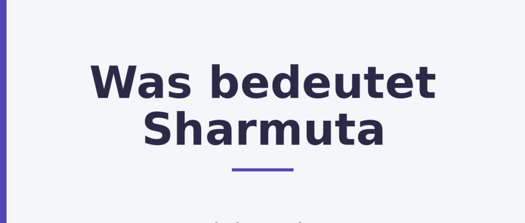 Was bedeutet Sharmuta