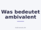 Was bedeutet ambivalent