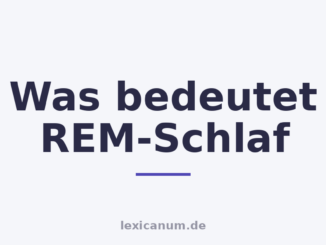 Was bedeutet REM-Schlaf