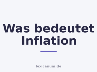 Was bedeutet Inflation
