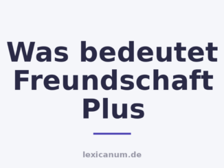 Was bedeutet Freundschaft Plus