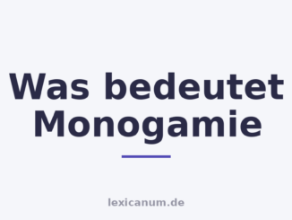 Was bedeutet Monogamie