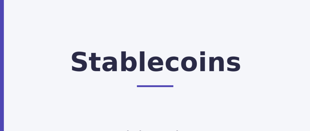 Stablecoins