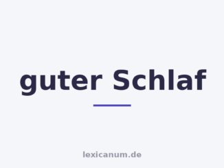 guter Schlaf