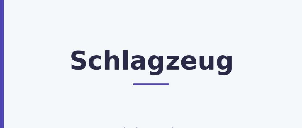 Schlagzeug