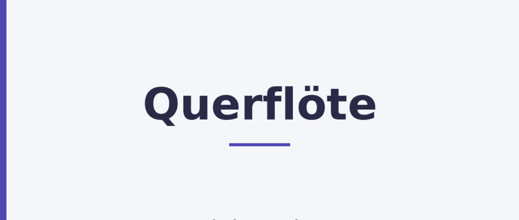 Querflöte