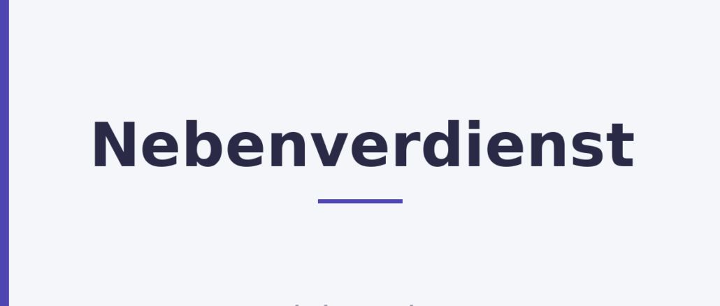 Nebenverdienst