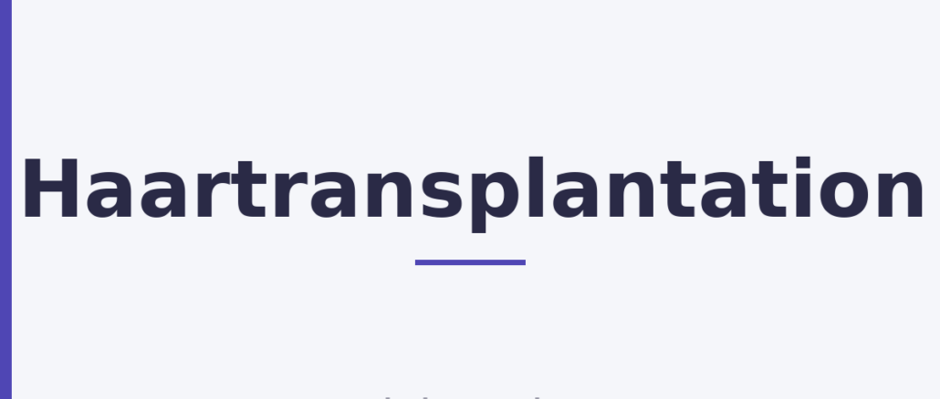 Haartransplantation