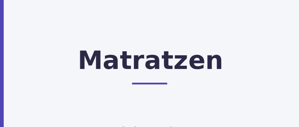 Matratzen