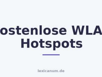Kostenlose WLAN Hotspots