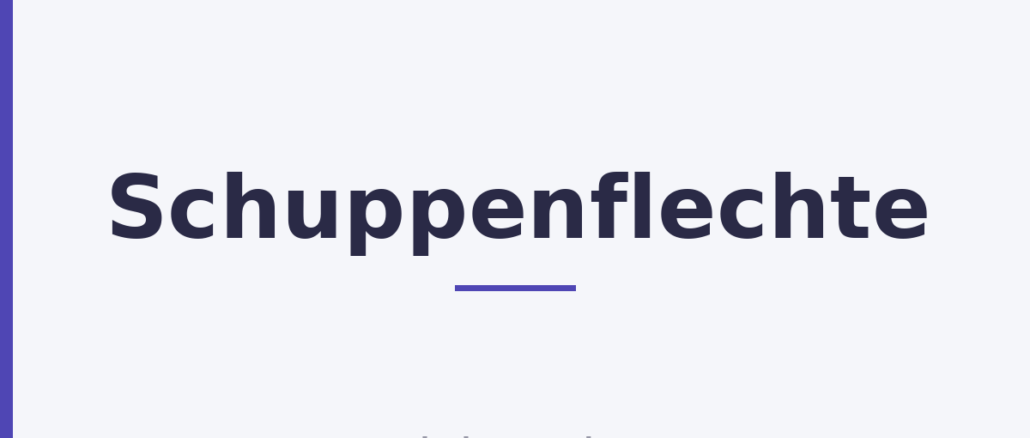 Schuppenflechte Schuppenflechte