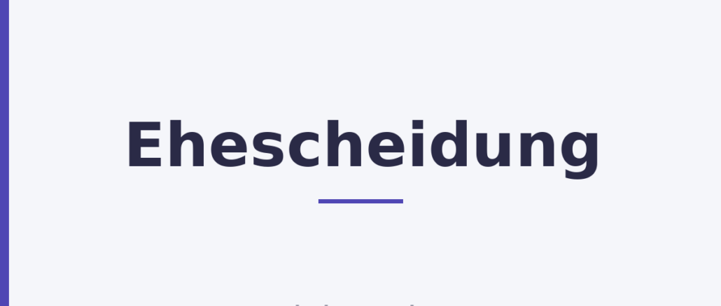 Ehescheidung