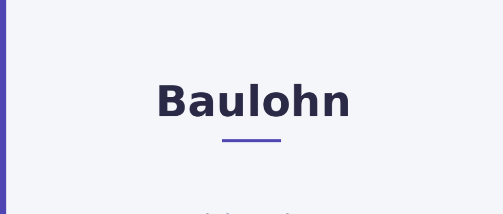 Baulohn