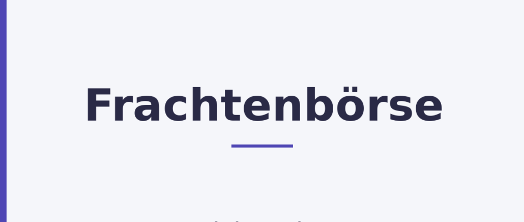 Frachtenbörse