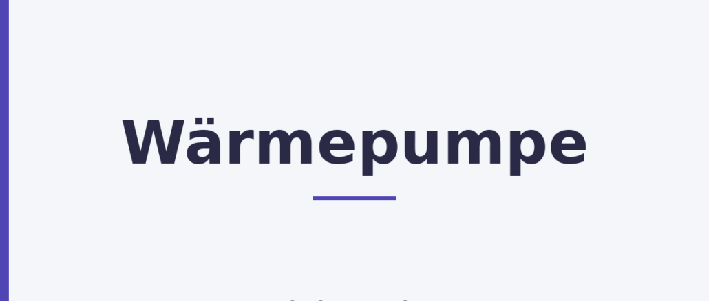 Wärmepumpe
