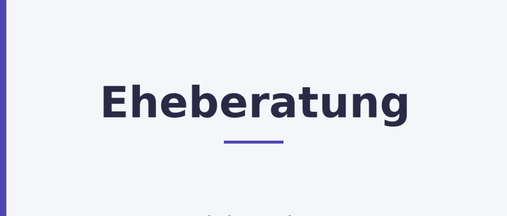Eheberatung