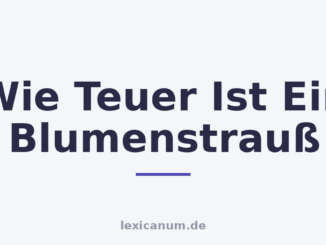 Wie Teuer Ist Ein Blumenstrauß
