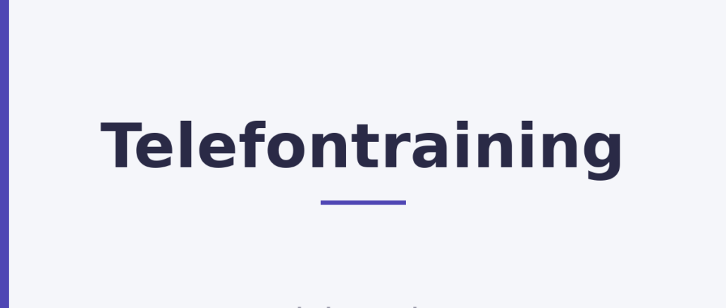 Telefontraining
