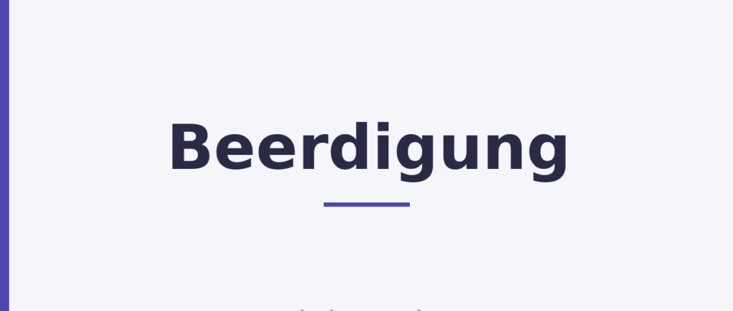 Beerdigung