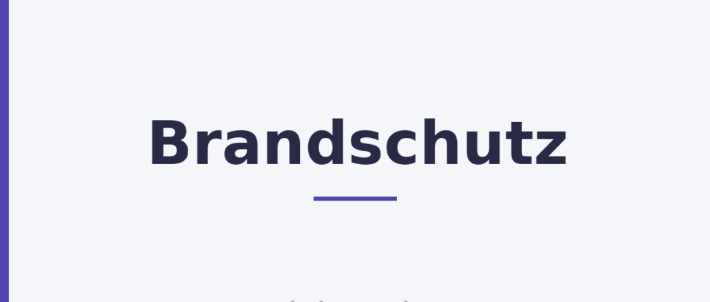Brandschutz