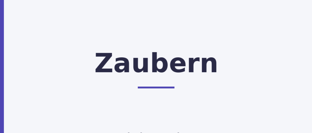 Zaubern