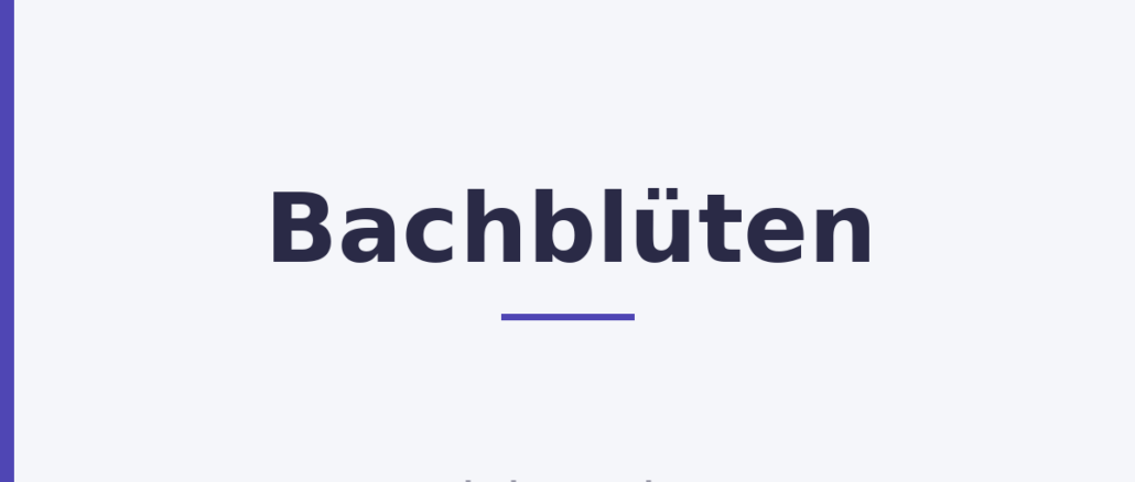 Bachblüten