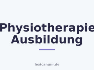 Physiotherapie Ausbildung