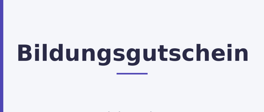 Bildungsgutschein