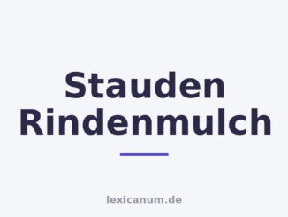 Stauden Rindenmulch