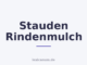 Stauden Rindenmulch