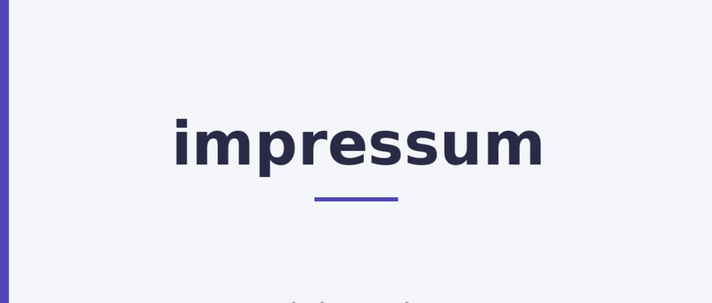 impressum