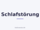 Schlafstörung