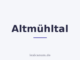 Altmühltal