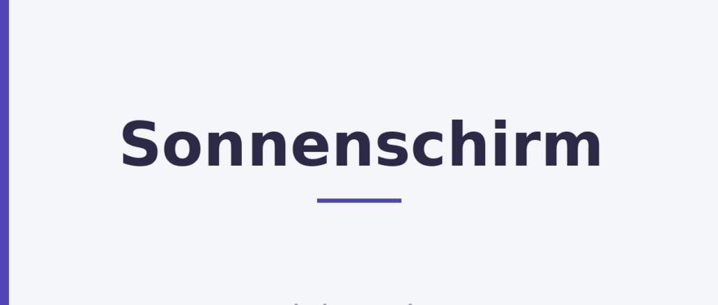 Sonnenschirm