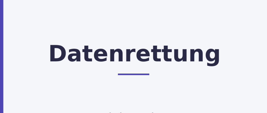 Datenrettung