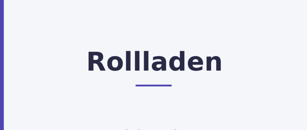 Rollladen