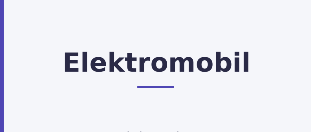 Elektromobil