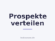 Prospekte verteilen