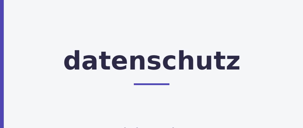 datenschutz