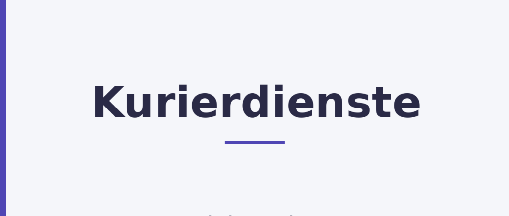 Kurierdienste