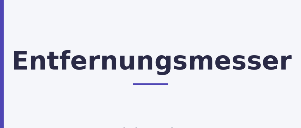 Entfernungsmesser