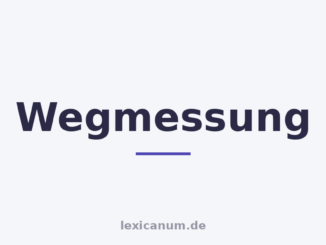 Wegmessung