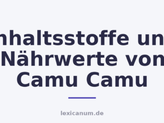 Inhaltsstoffe und Nährwerte von Camu Camu