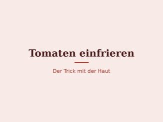 Tomaten einfrieren – Titelbild