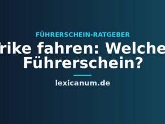 Trike fahren: Welcher Führerschein?
