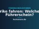 Trike fahren: Welcher Führerschein?