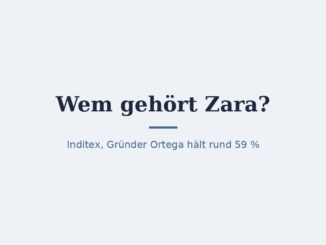 Wem gehört Zara? Eigentümer Inditex und Ortega 8